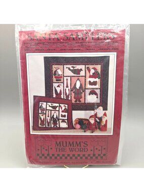Santa Samplers Quilt Pattern Debbie Mumm Penstitch Applique Embroidery